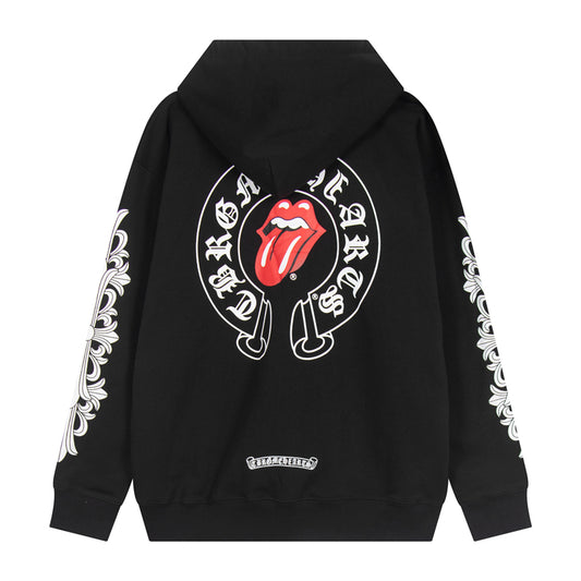 Chrome Hearts Graphic Zip-Up Hoodie
