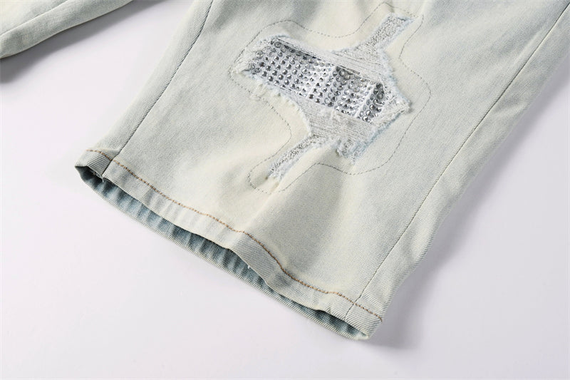 SALL AMIRI Fashion Denim shorts 6002