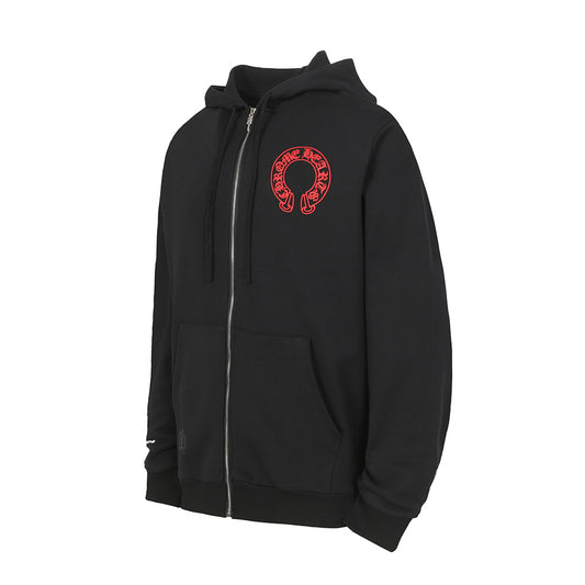 Chrome Hearts Graphic Zip-Up Hoodie