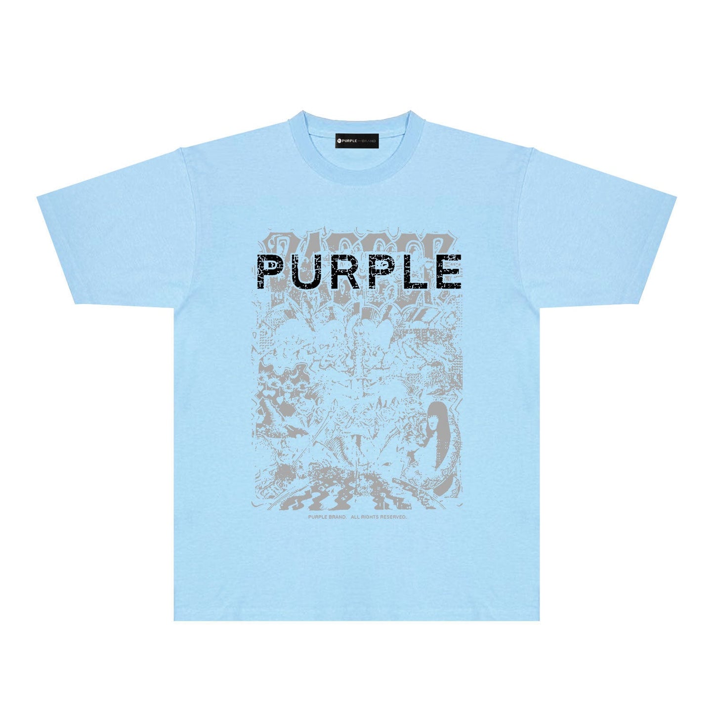 SALL Purple Fashion T-shirt