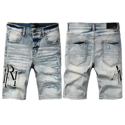 SALL AMIRI  Fashion Denim shorts 6003