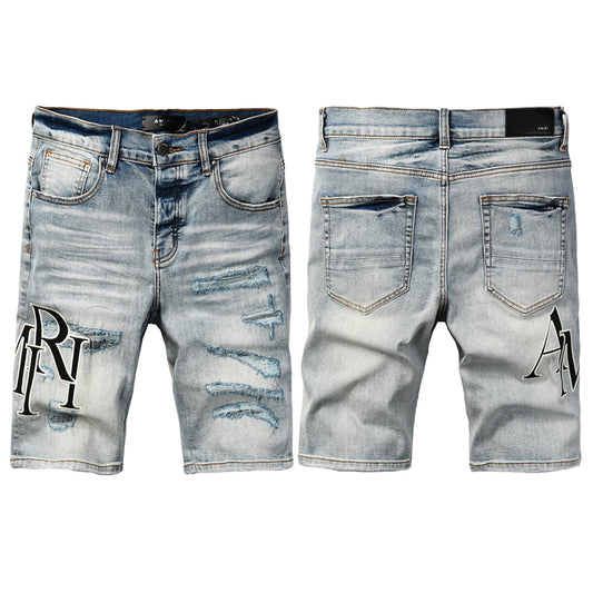 SALL AMIRI  Fashion Denim shorts 6003
