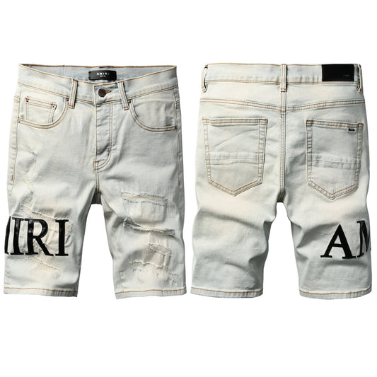 SALL AMIRI  Fashion Denim shorts 6001