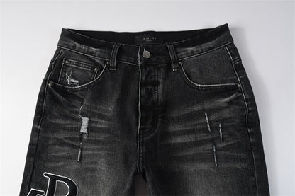 SALL AMIRI  Fashion Denim shorts 6004