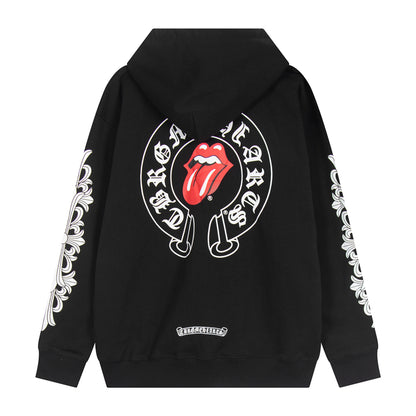 Chrome Hearts Graphic Zip-Up Hoodie