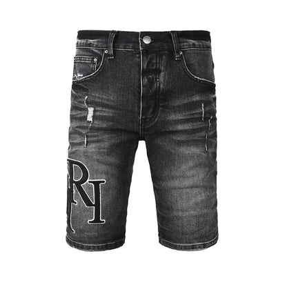 SALL AMIRI  Fashion Denim shorts 6004