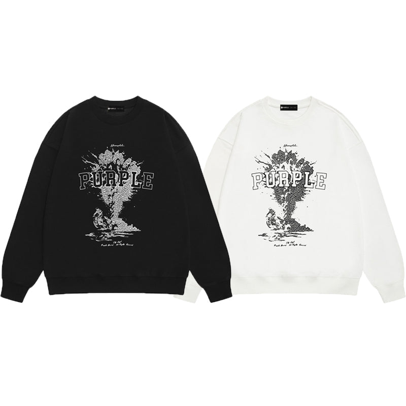 SALL Purple Fashion sweatshirts