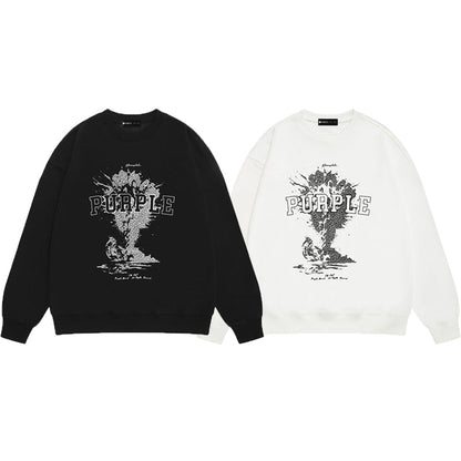 SALL Purple Fashion sweatshirts