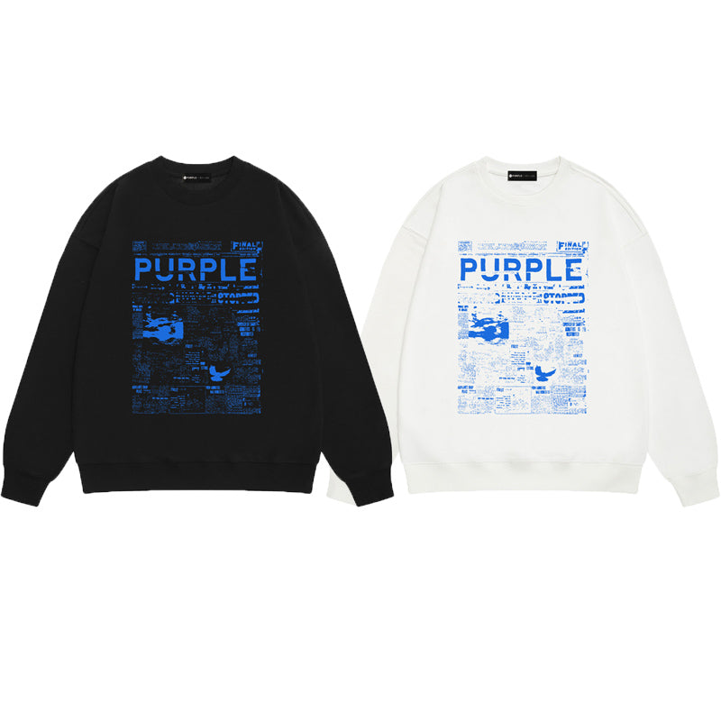 SALL Purple Fashion sweatshirts