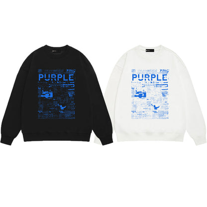 SALL Purple Fashion sweatshirts