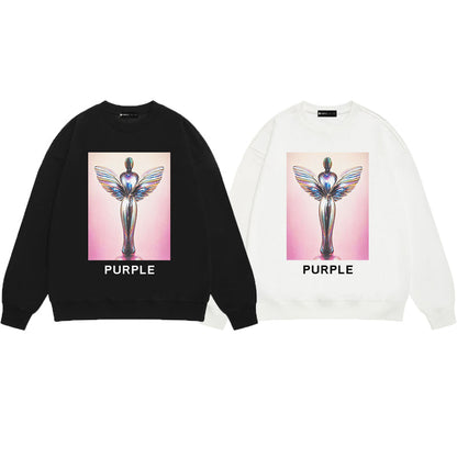 SALL Purple Fashion sweatshirts