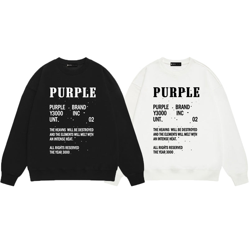 SALL Purple Fashion sweatshirts