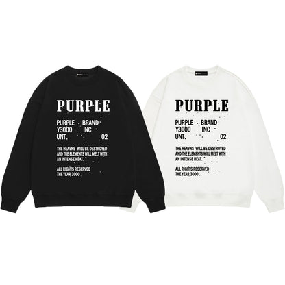 SALL Purple Fashion sweatshirts
