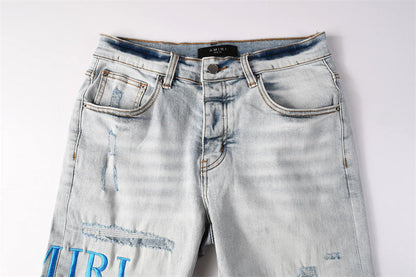 SALL AMIRI  Fashion Denim shorts 6012
