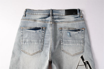 SALL AMIRI  Fashion Denim shorts 6003