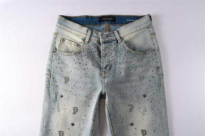 SALL Purple Fashion jeans 9127