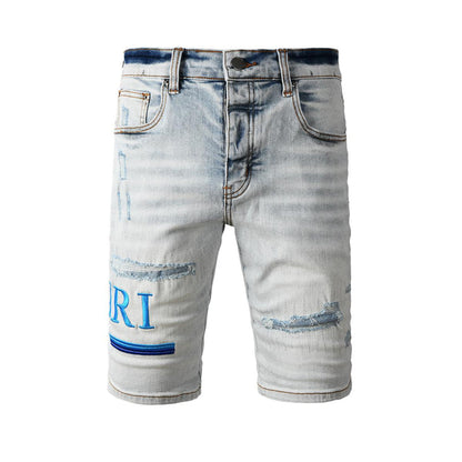 SALL AMIRI  Fashion Denim shorts 6012