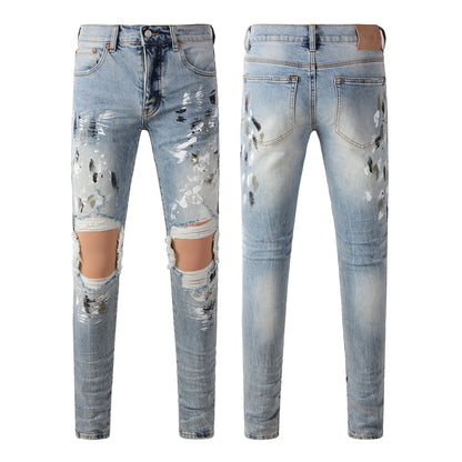 SALL Purple Fashion jeans 9100