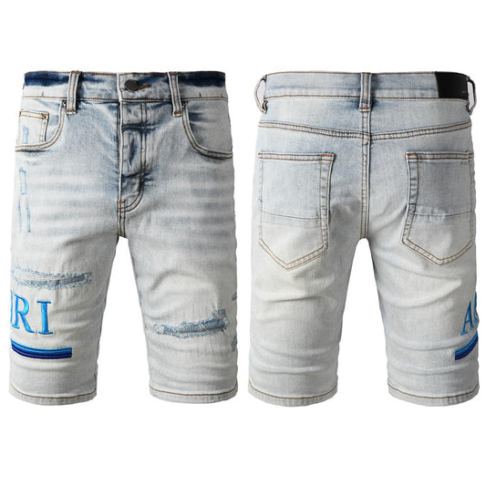 SALL AMIRI  Fashion Denim shorts 6012