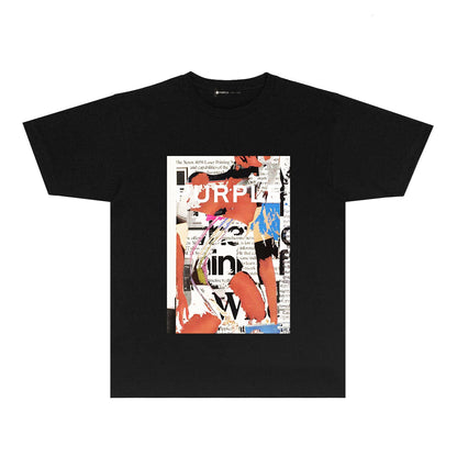 SALL Purple Fashion T-shirt