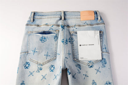 SALL Purple Fashion jeans 9063