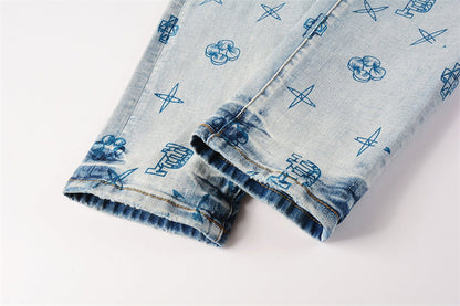 SALL Purple Fashion jeans 9063