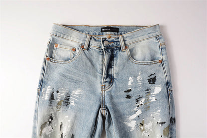 SALL Purple Fashion jeans 9100