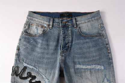 SALL AMIRI  Fashion Denim shorts 6011