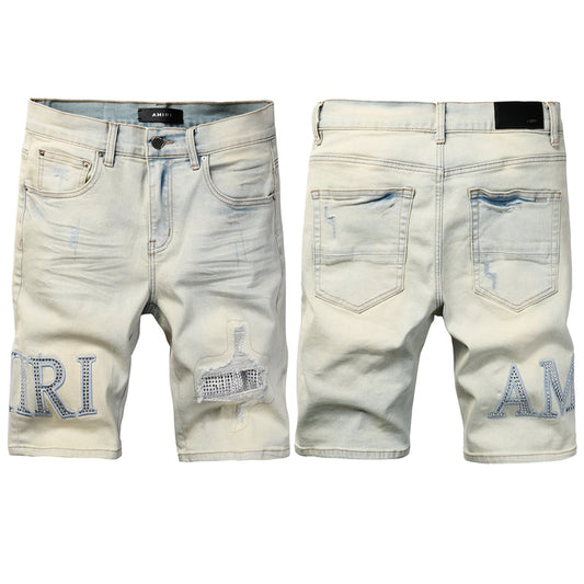 SALL AMIRI  Fashion Denim shorts 6002