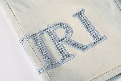 SALL AMIRI  Fashion Denim shorts 6002