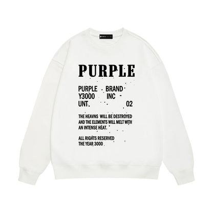 SALL Purple Fashion sweatshirts