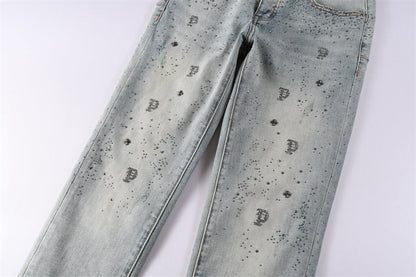 SALL Purple Fashion jeans 9127