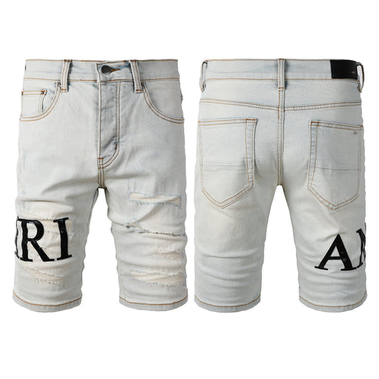 SALL AMIRI  Fashion Denim shorts 6001
