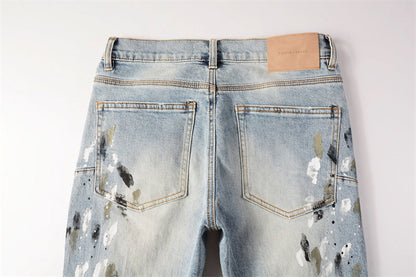 SALL Purple Fashion jeans 9100