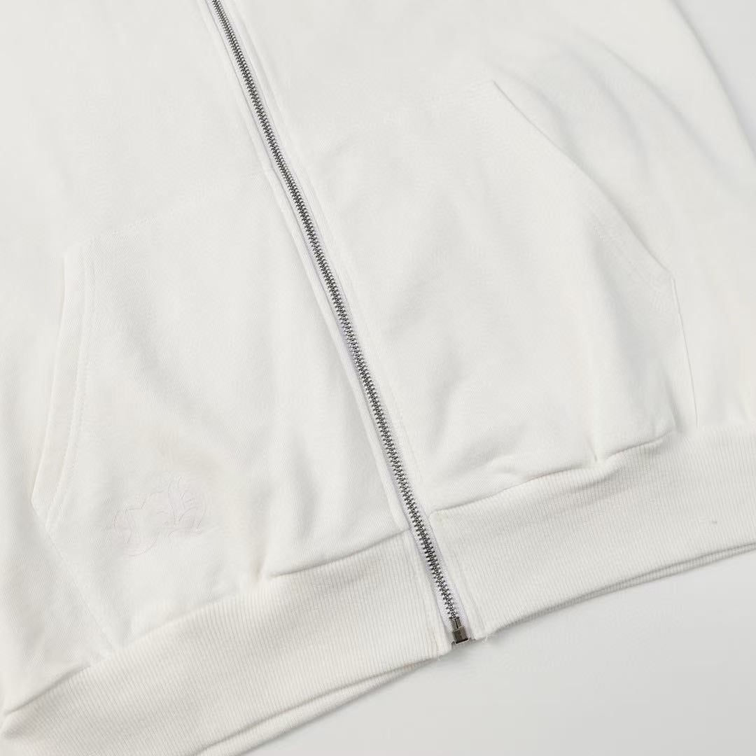 Chrome Hearts Graphic Zip-Up Hoodie