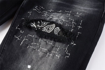 SALL Purple Fashion jeans 9099