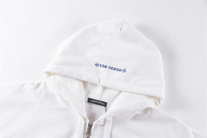 Chrome Hearts Graphic Zip-Up Hoodie