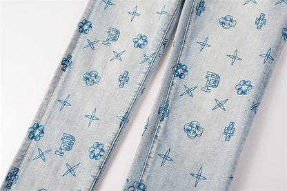 SALL Purple Fashion jeans 9063