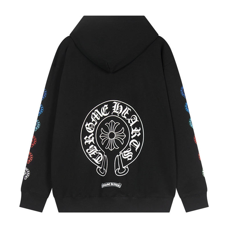 Chrome Hearts Graphic Zip-Up Hoodie