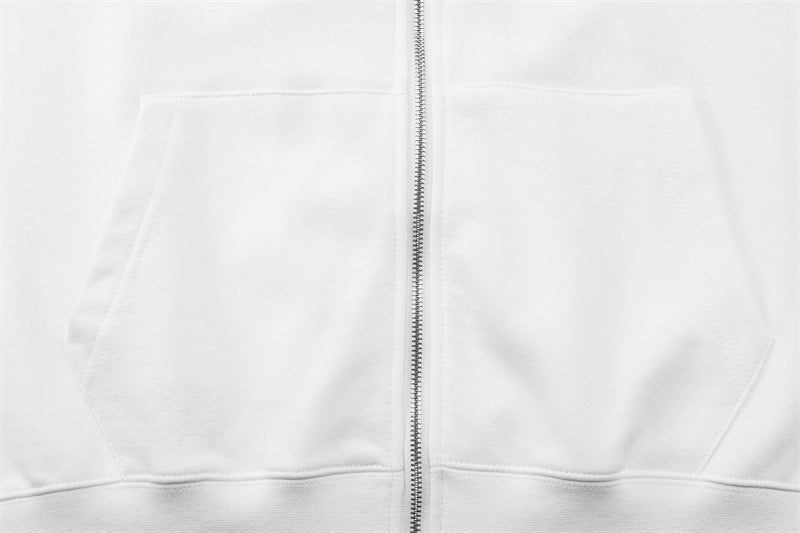 Chrome Hearts Graphic Zip-Up Hoodie