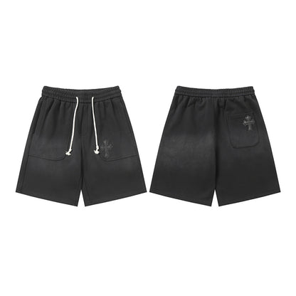 Chrome Hearts Distressed Cotton Shorts | Luxury Streetwear