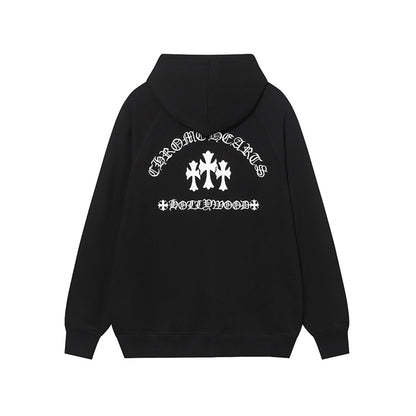Chrome Hearts Graphic Zip-Up Hoodie
