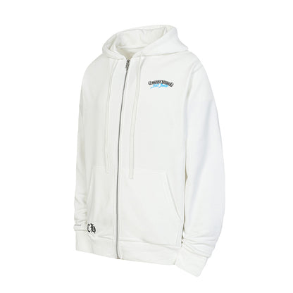 Chrome Hearts Graphic Zip-Up Hoodie