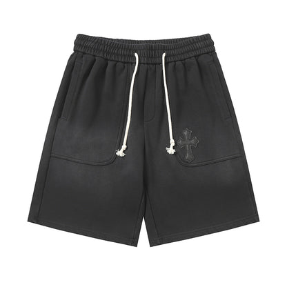 Chrome Hearts Distressed Cotton Shorts | Luxury Streetwear