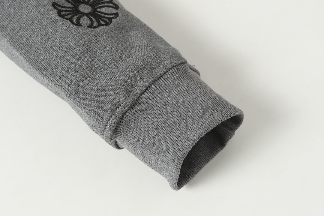 Chrome Hearts Graphic Zip-Up Hoodie