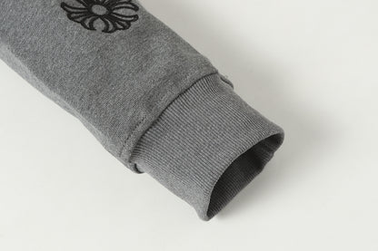 Chrome Hearts Graphic Zip-Up Hoodie