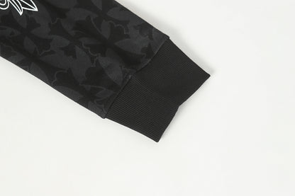 Chrome Hearts Graphic Zip-Up Hoodie
