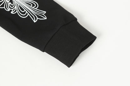 Chrome Hearts Graphic Zip-Up Hoodie