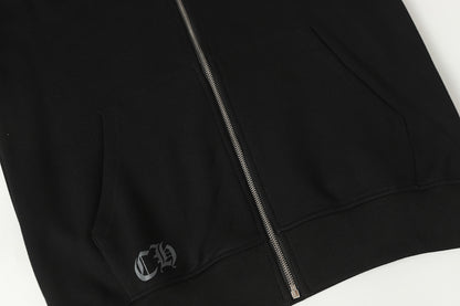 Chrome Hearts Graphic Zip-Up Hoodie