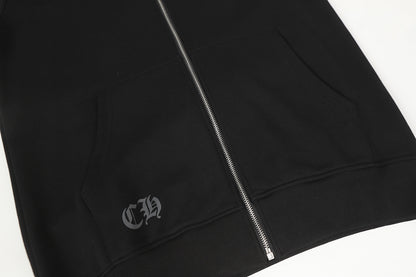 Chrome Hearts Graphic Zip-Up Hoodie